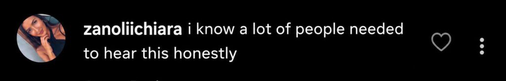 Instagram comment about Eyal Mehaber